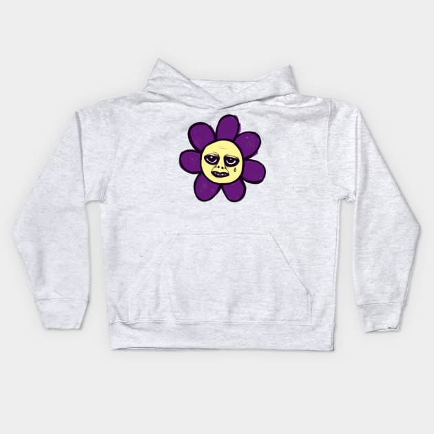 Concrete Flower Kids Hoodie by 3ET3